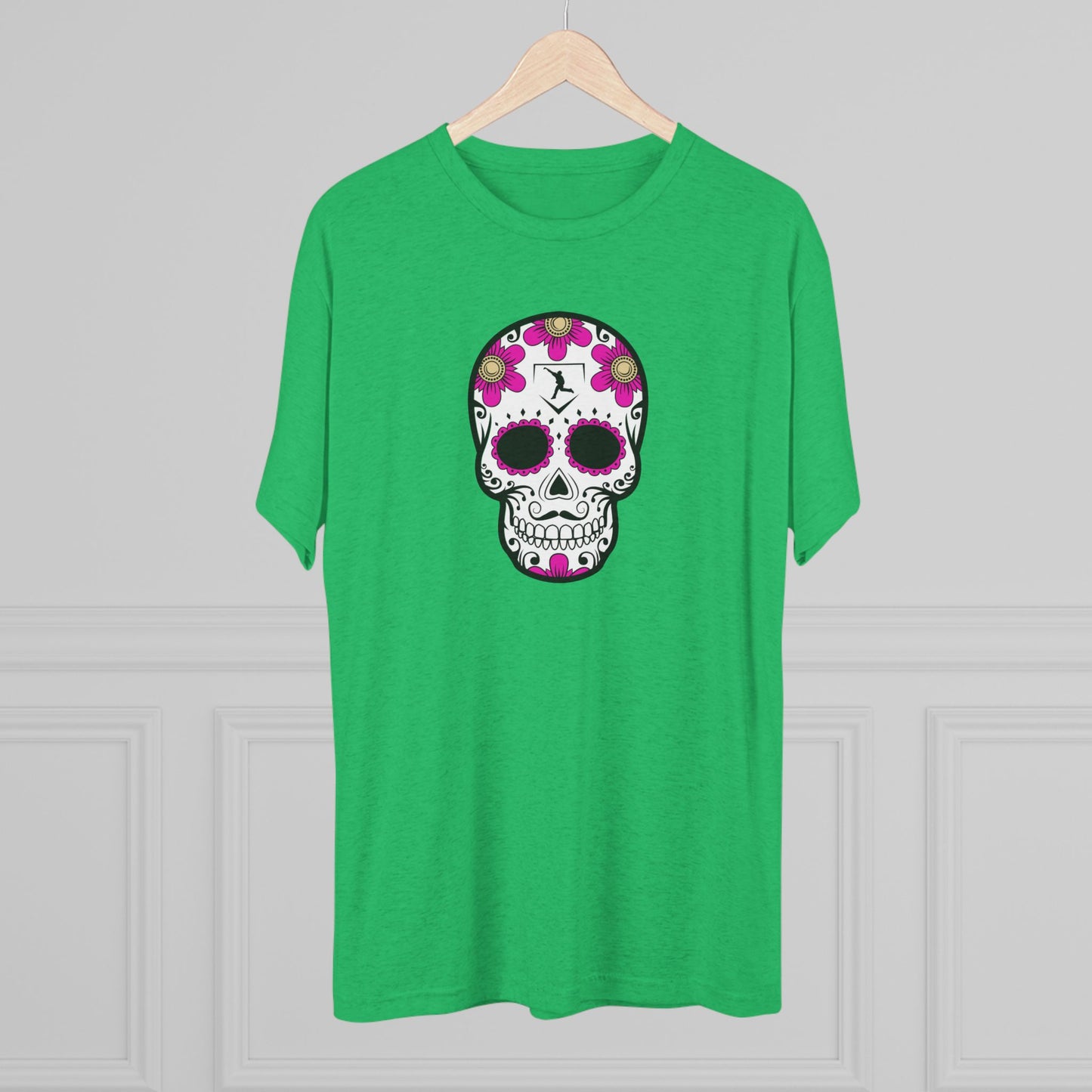 Day of the Dead | Pink Flower Skull Graphic Tee