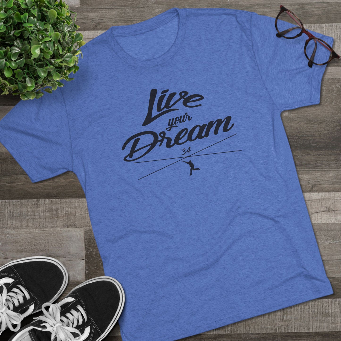 Live Your Dream Graphic Tee - Black Lettering