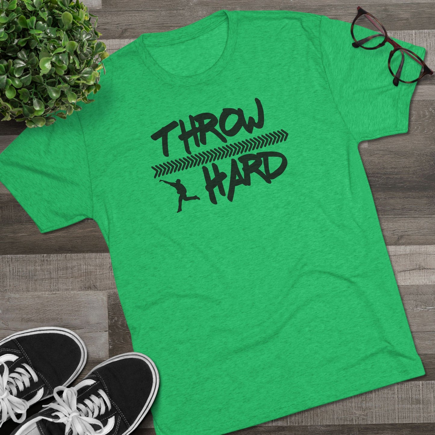 Throw Hard Graphic Tee - Black Lettering