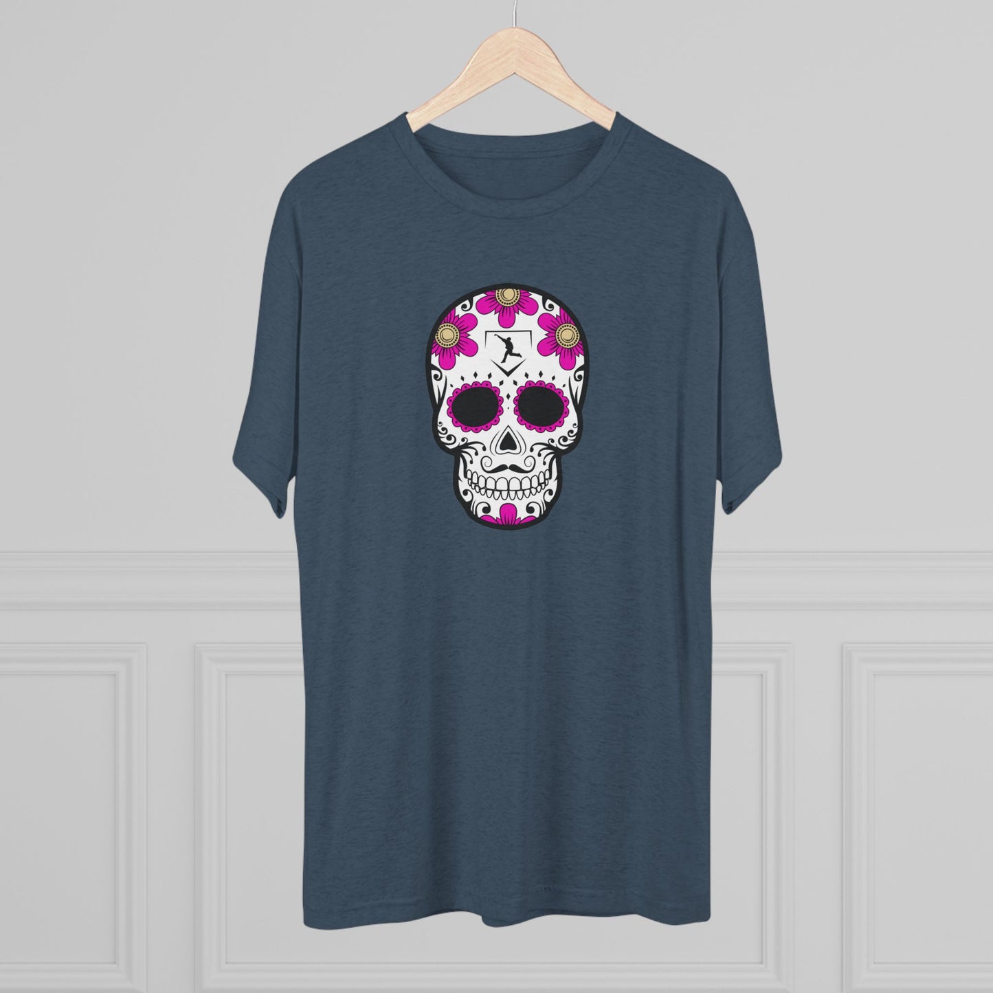 Day of the Dead | Pink Flower Skull Graphic Tee