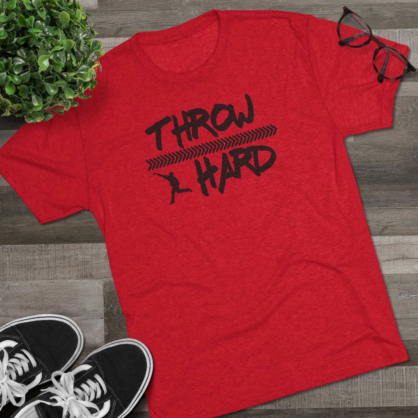 Throw Hard Graphic Tee - Black Lettering