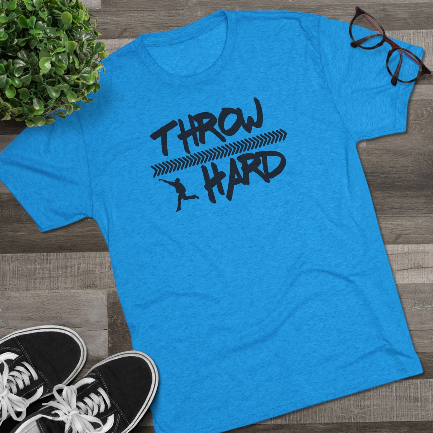 Throw Hard Graphic Tee - Black Lettering