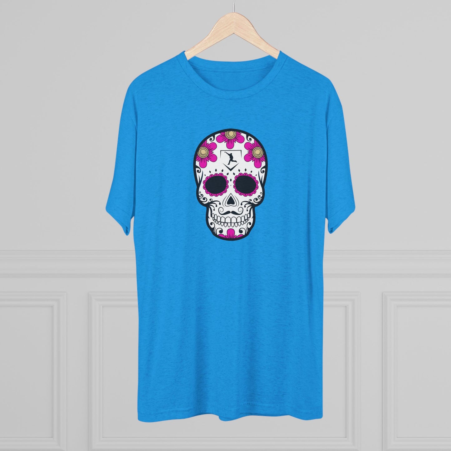 Day of the Dead | Pink Flower Skull Graphic Tee