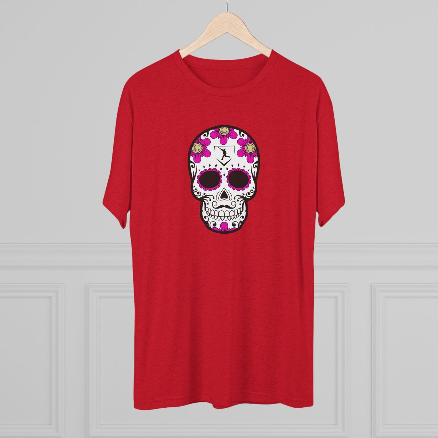 Day of the Dead | Pink Flower Skull Graphic Tee