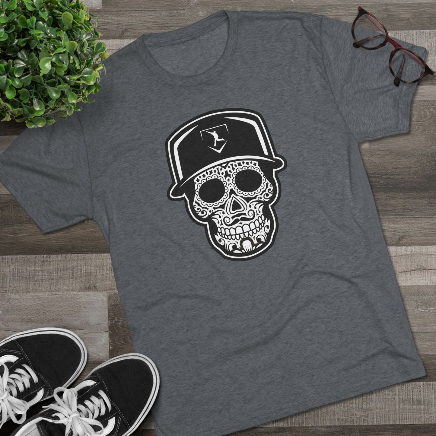 Day of the Dead | Black Skull Graphic Tee