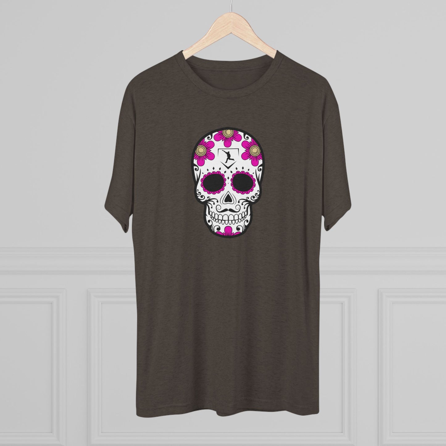 Day of the Dead | Pink Flower Skull Graphic Tee