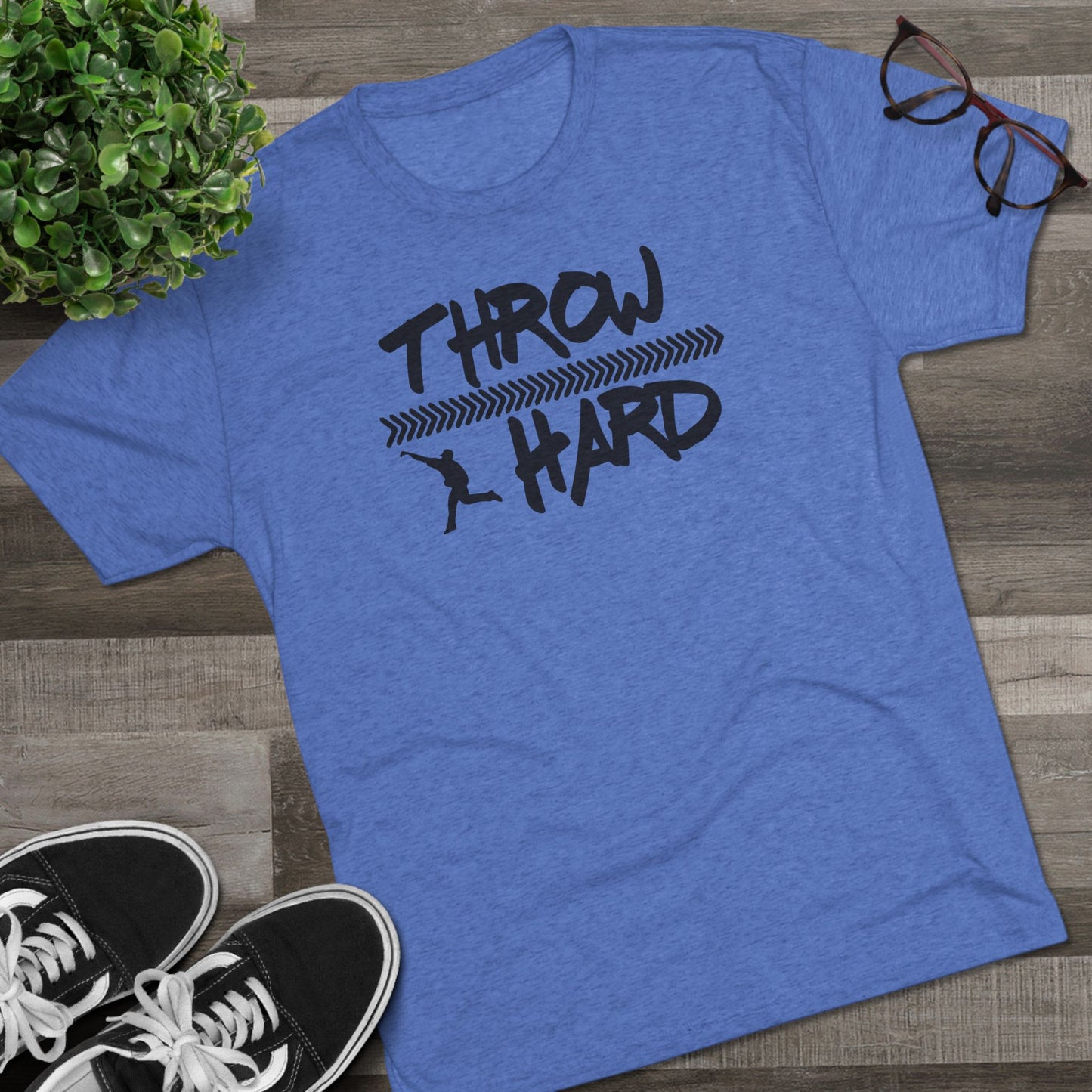 Throw Hard Graphic Tee - Black Lettering