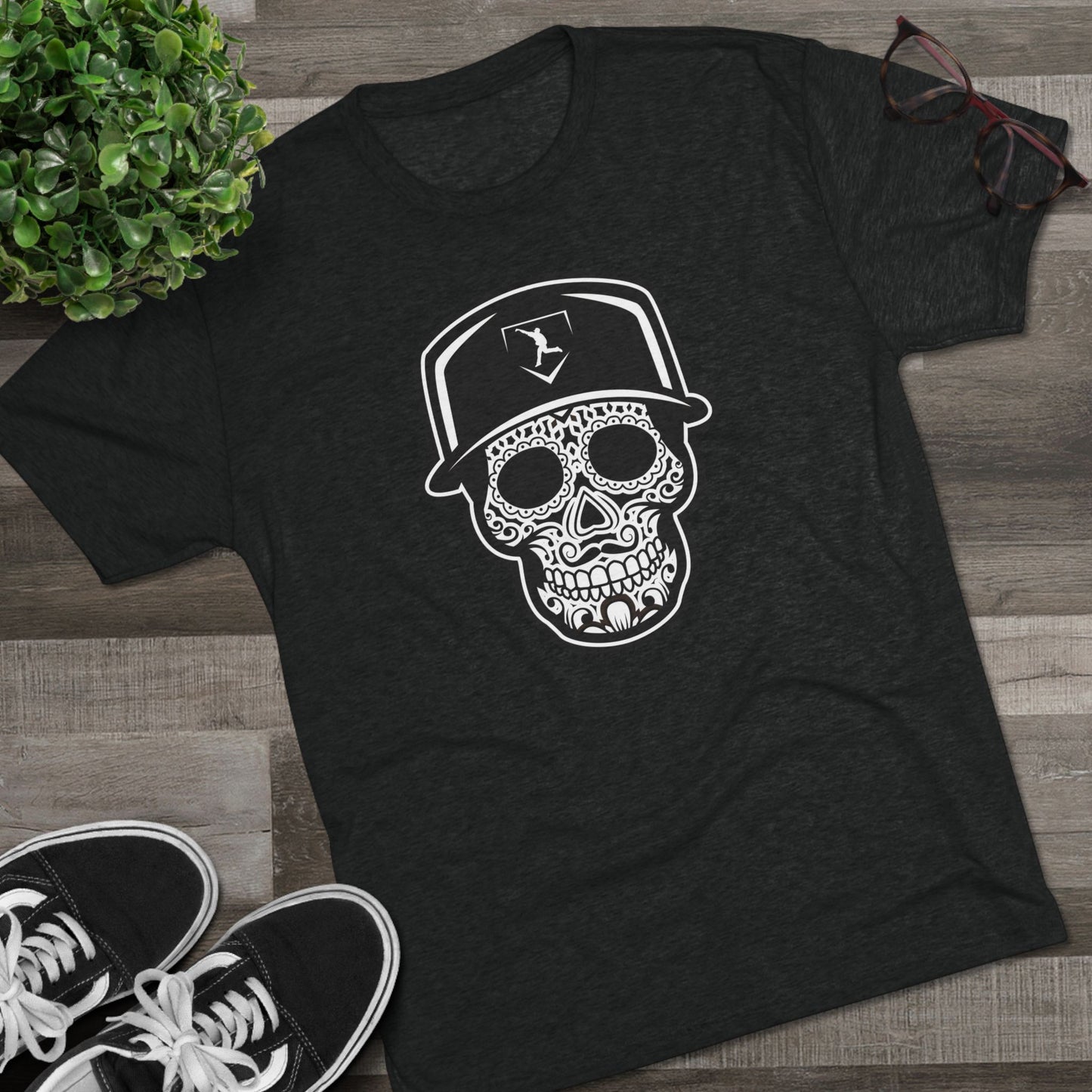 Day of the Dead | Black Skull Graphic Tee
