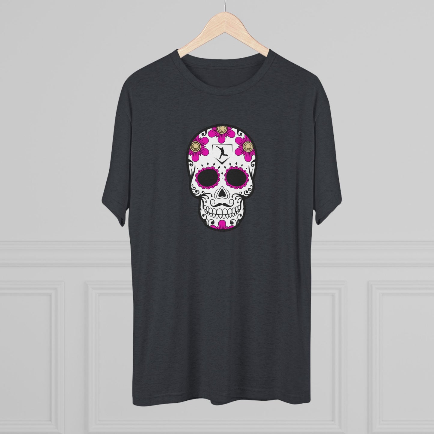 Day of the Dead | Pink Flower Skull Graphic Tee