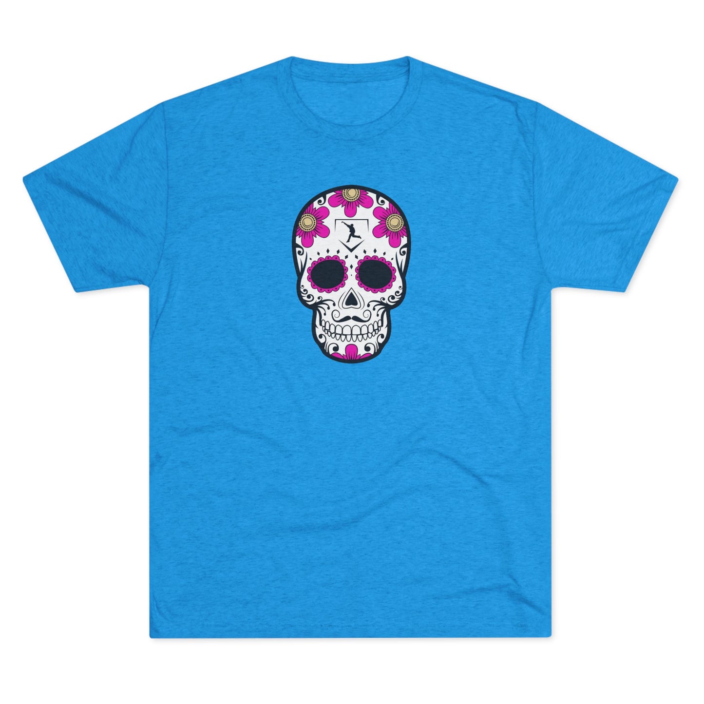 Day of the Dead | Pink Flower Skull Graphic Tee