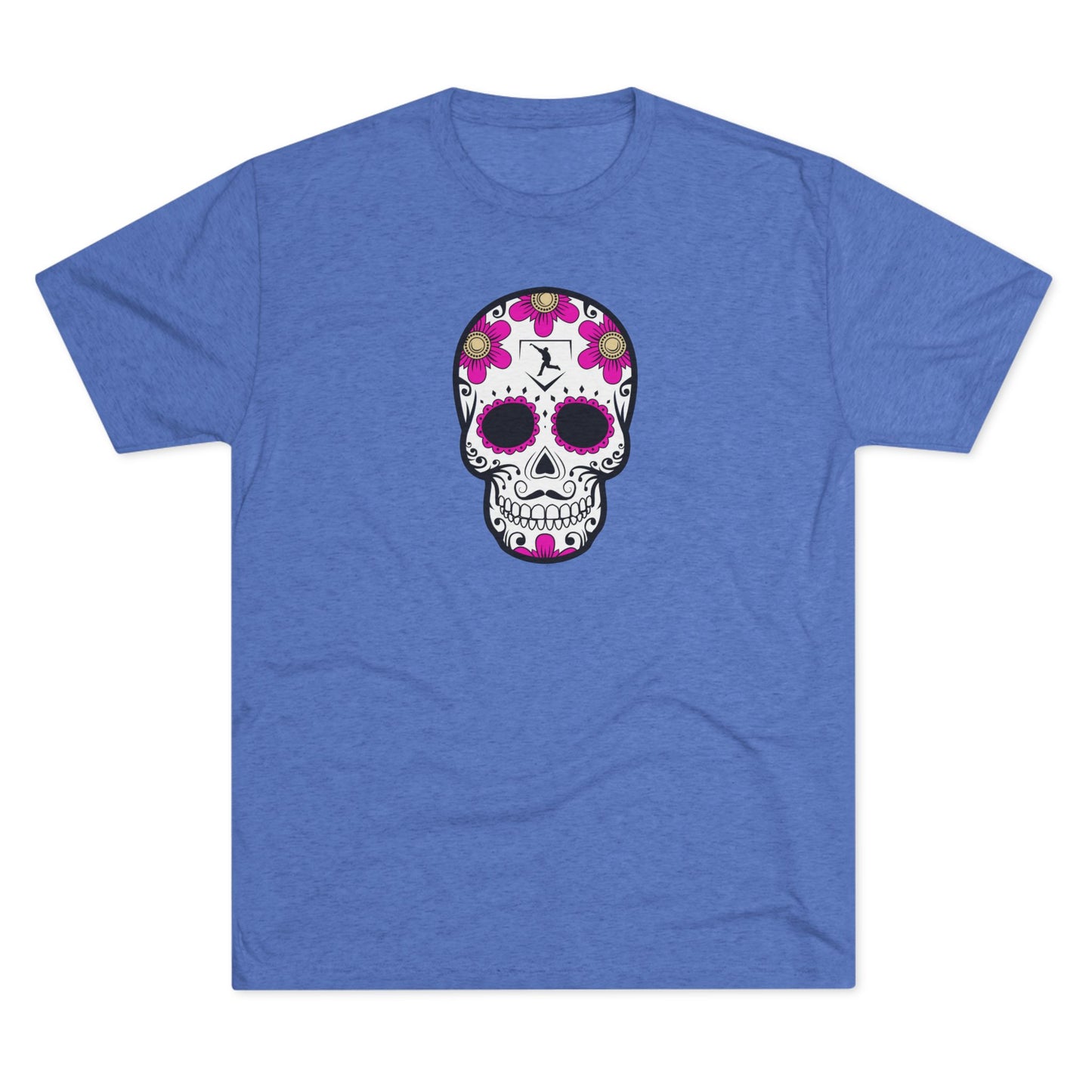 Day of the Dead | Pink Flower Skull Graphic Tee