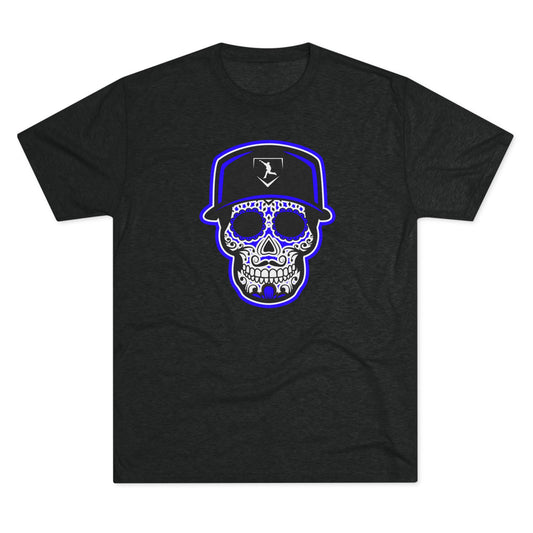 Day of the Dead | Black and Purple Skull Graphic Tee