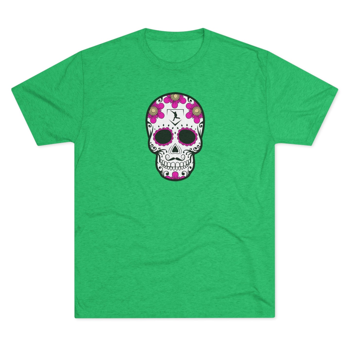 Day of the Dead | Pink Flower Skull Graphic Tee