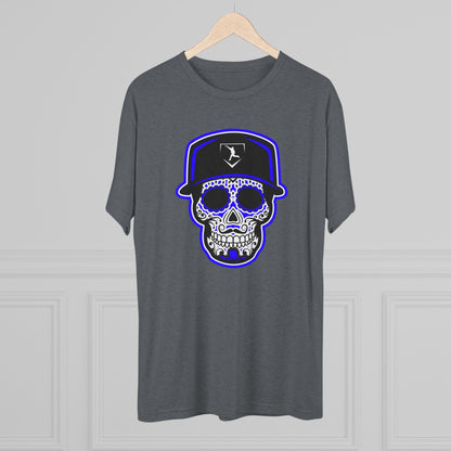 Day of the Dead | Black and Purple Skull Graphic Tee