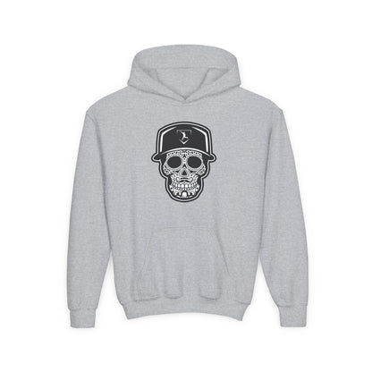 Youth | Day of the Dead | Black and White Skull Hoodie