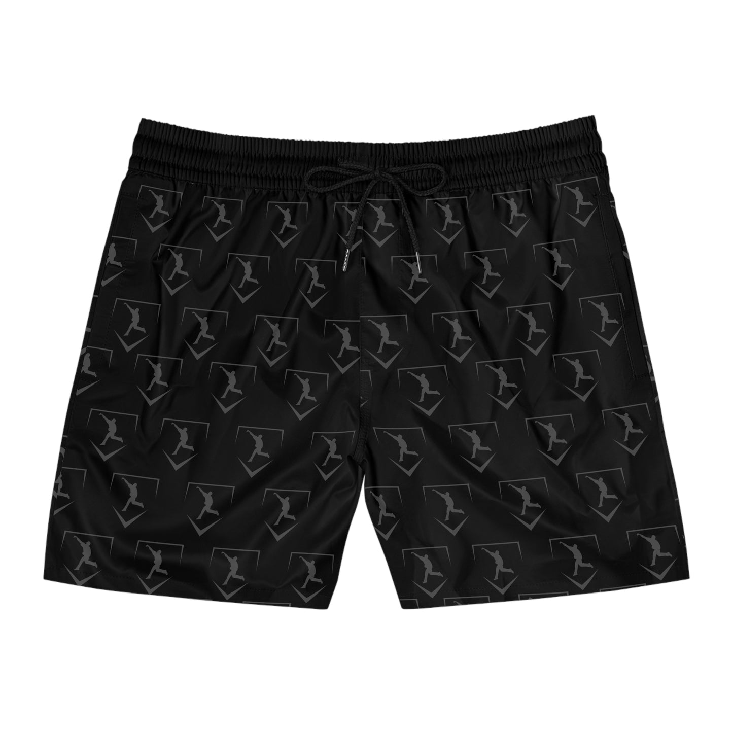 Men's Mid-Length Training Shorts | Pattern Logo Gray