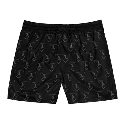 Men's Mid-Length Training Shorts | Pattern Logo Gray