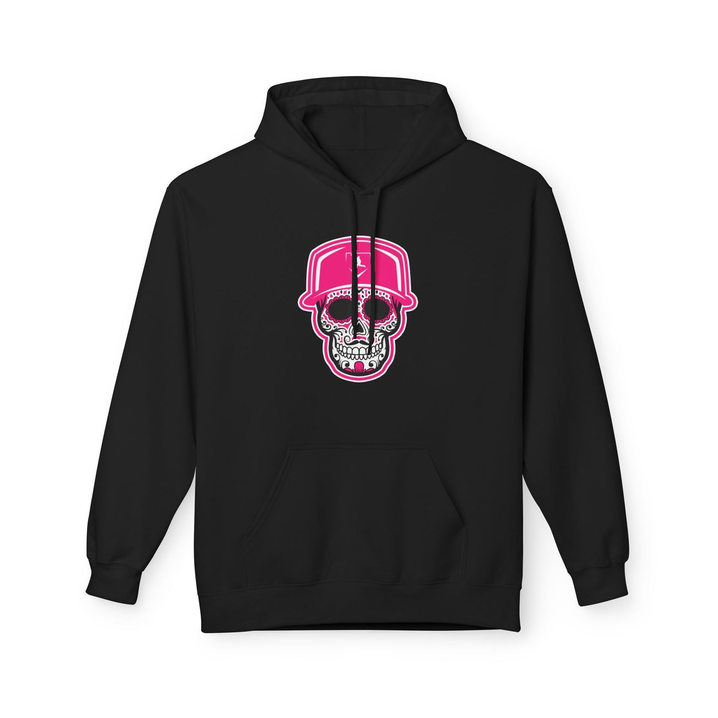 Day of The Dead | Pink Skull Mid-Weight Hoodie