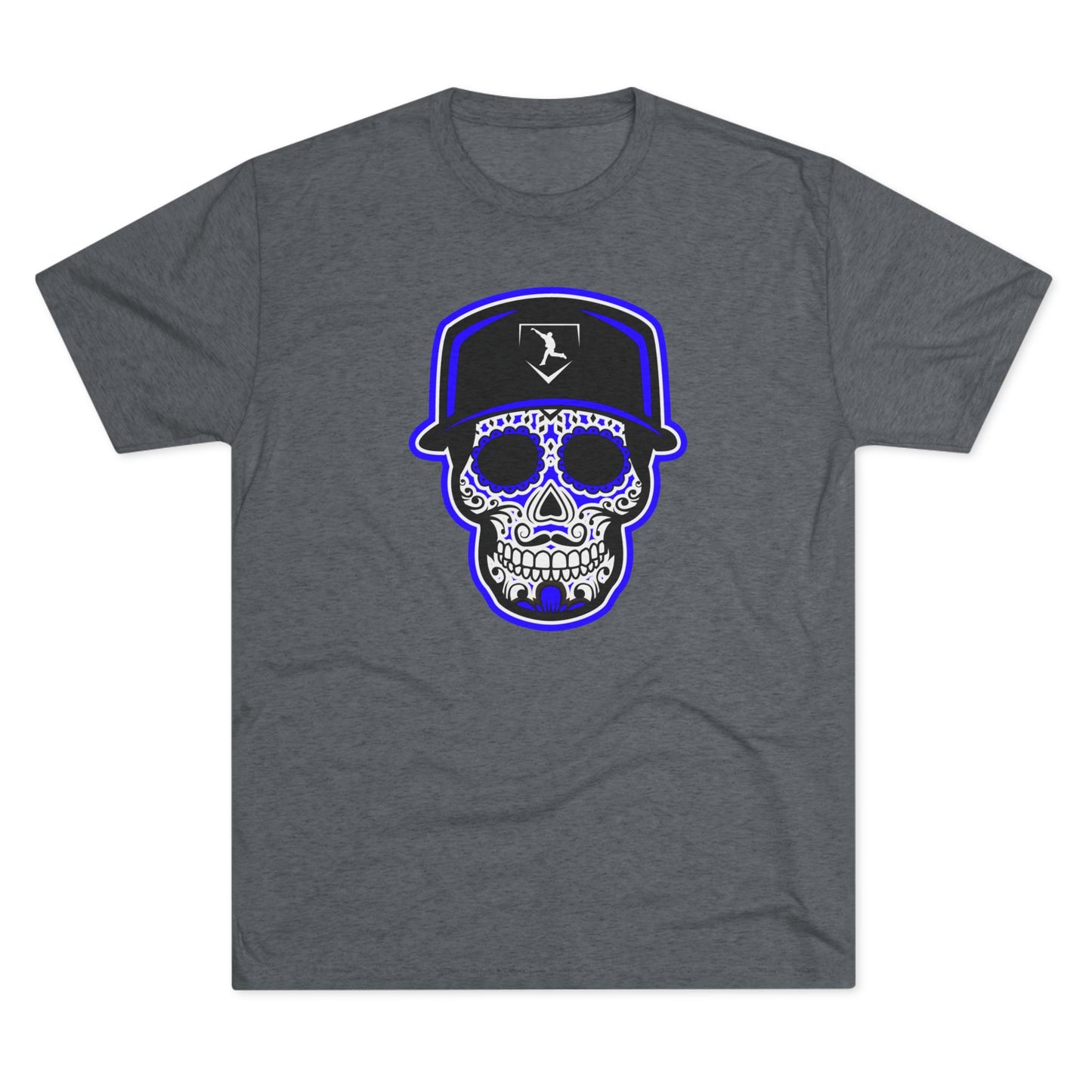 Day of the Dead | Black and Purple Skull Graphic Tee