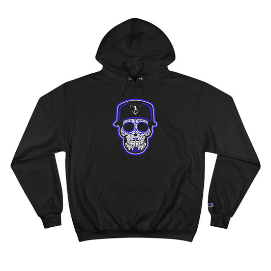 Day of the Dead | Black and Purple Skull Hoodie