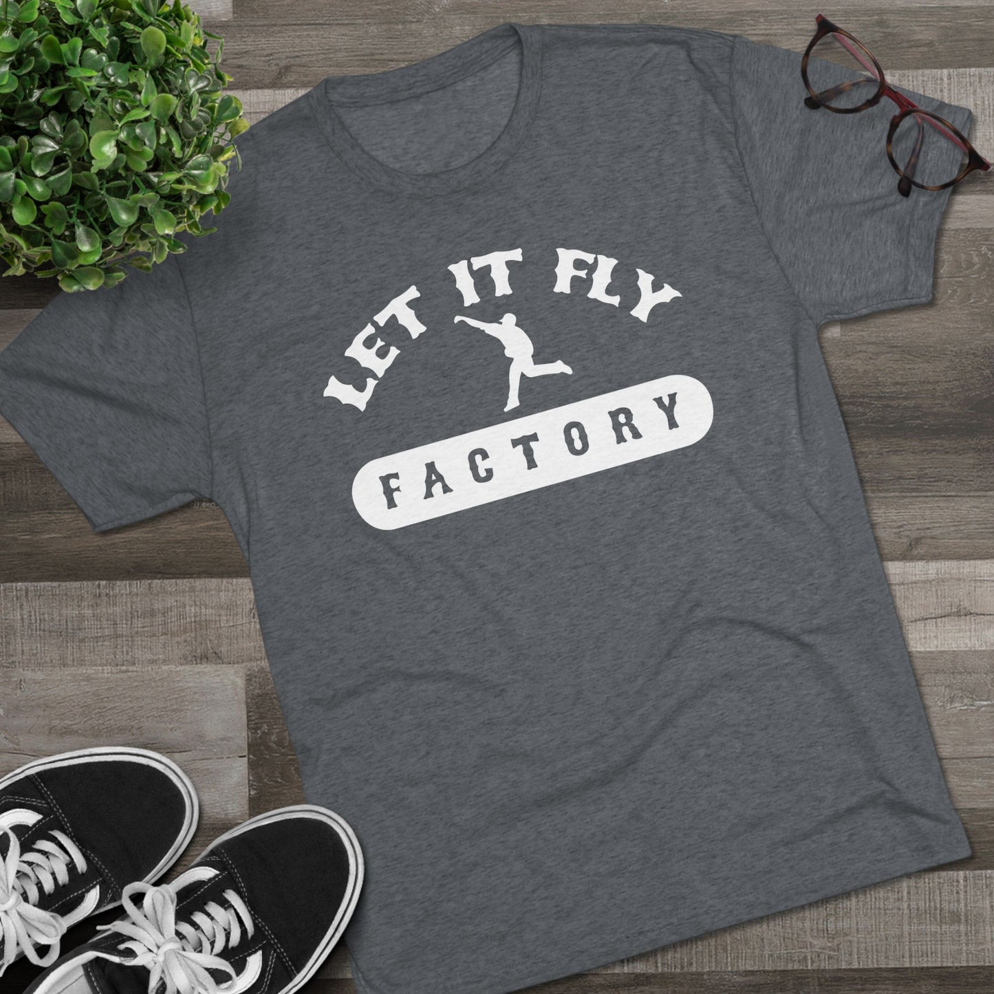 Let It Fly Factory Graphic Tee - White Lettering