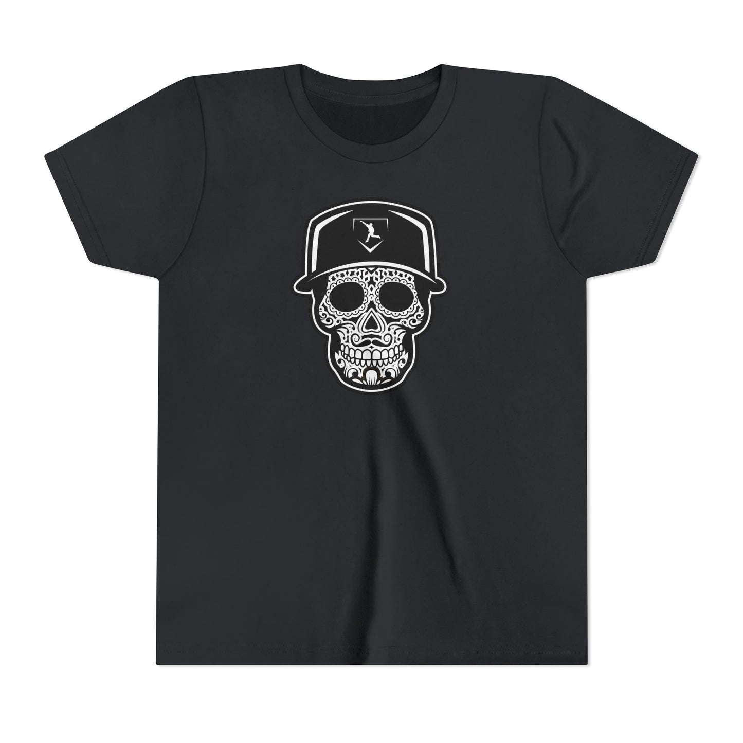 Youth | Day of the Dead | Black and White Skull Graphic Tee