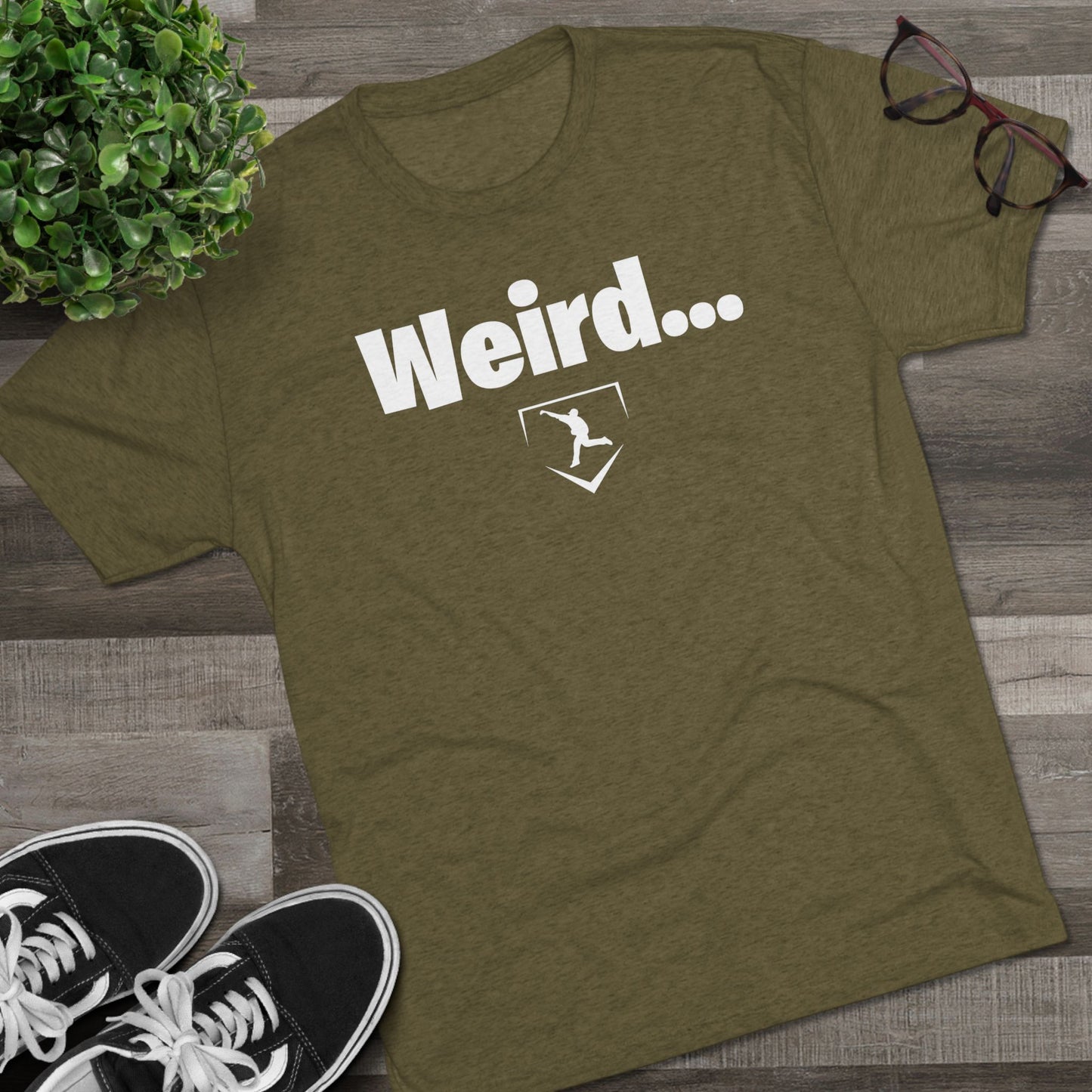 Weird Graphic Tee - White Lettering