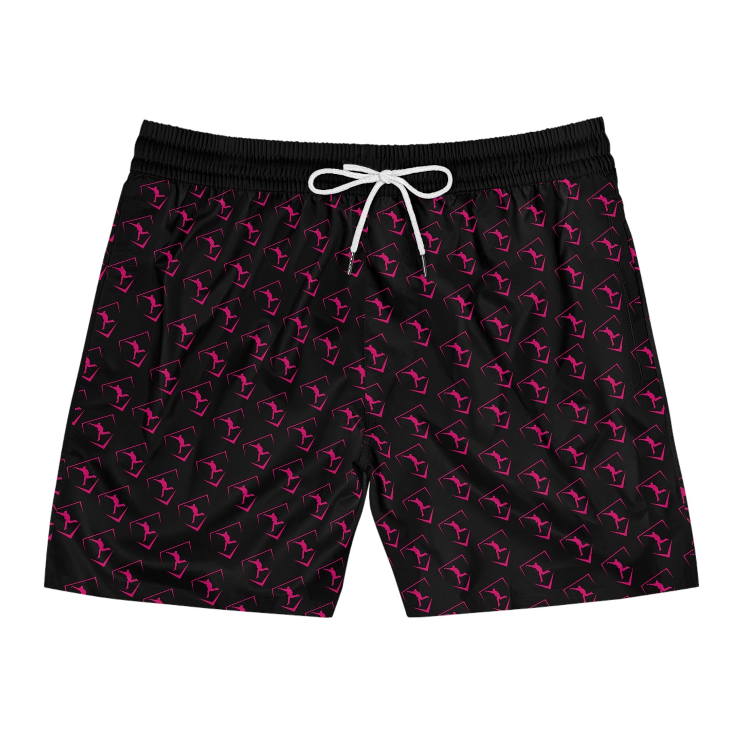 Men's Mid-Length Training Shorts | Pattern Logo Pink