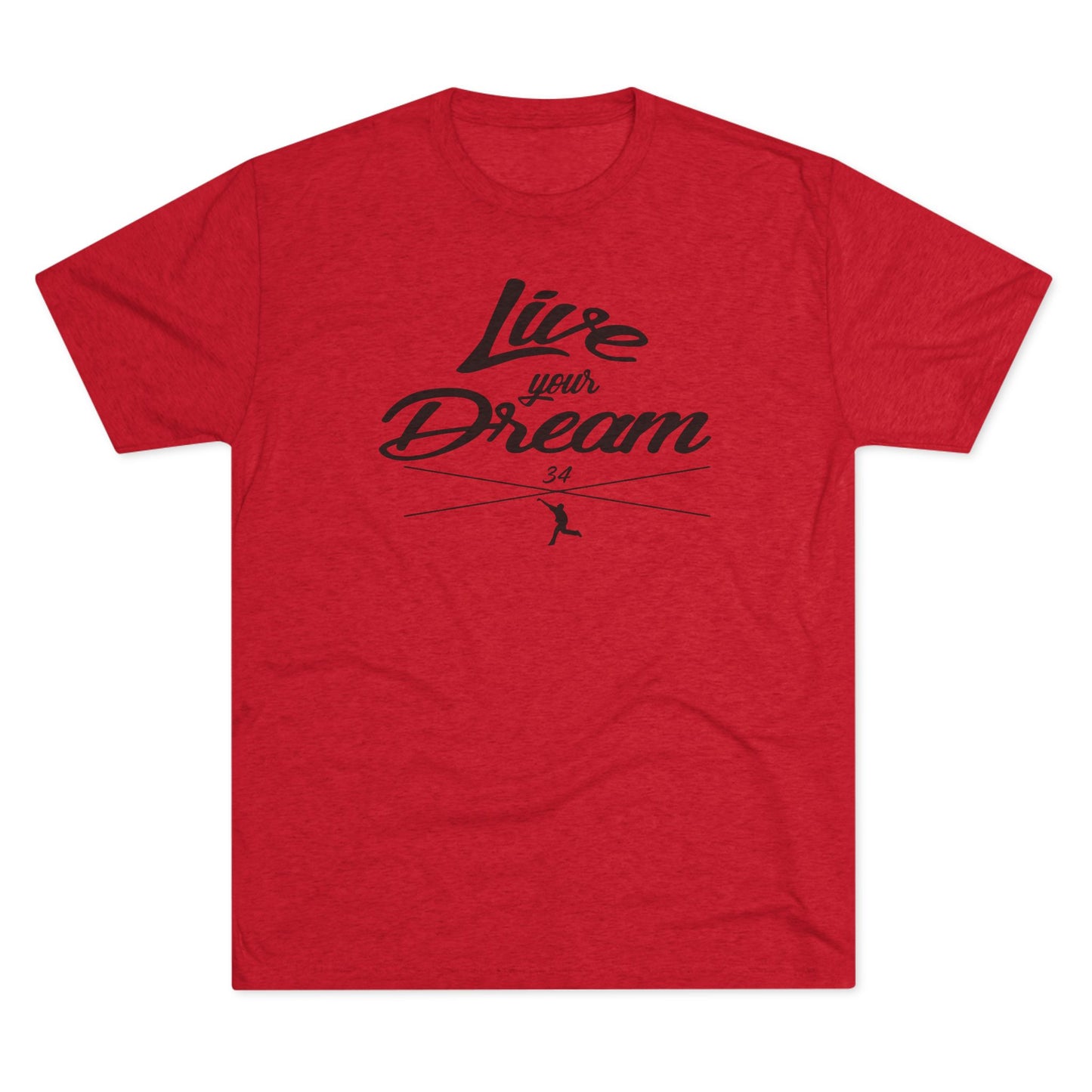 Live Your Dream Graphic Tee  - Black Lettering