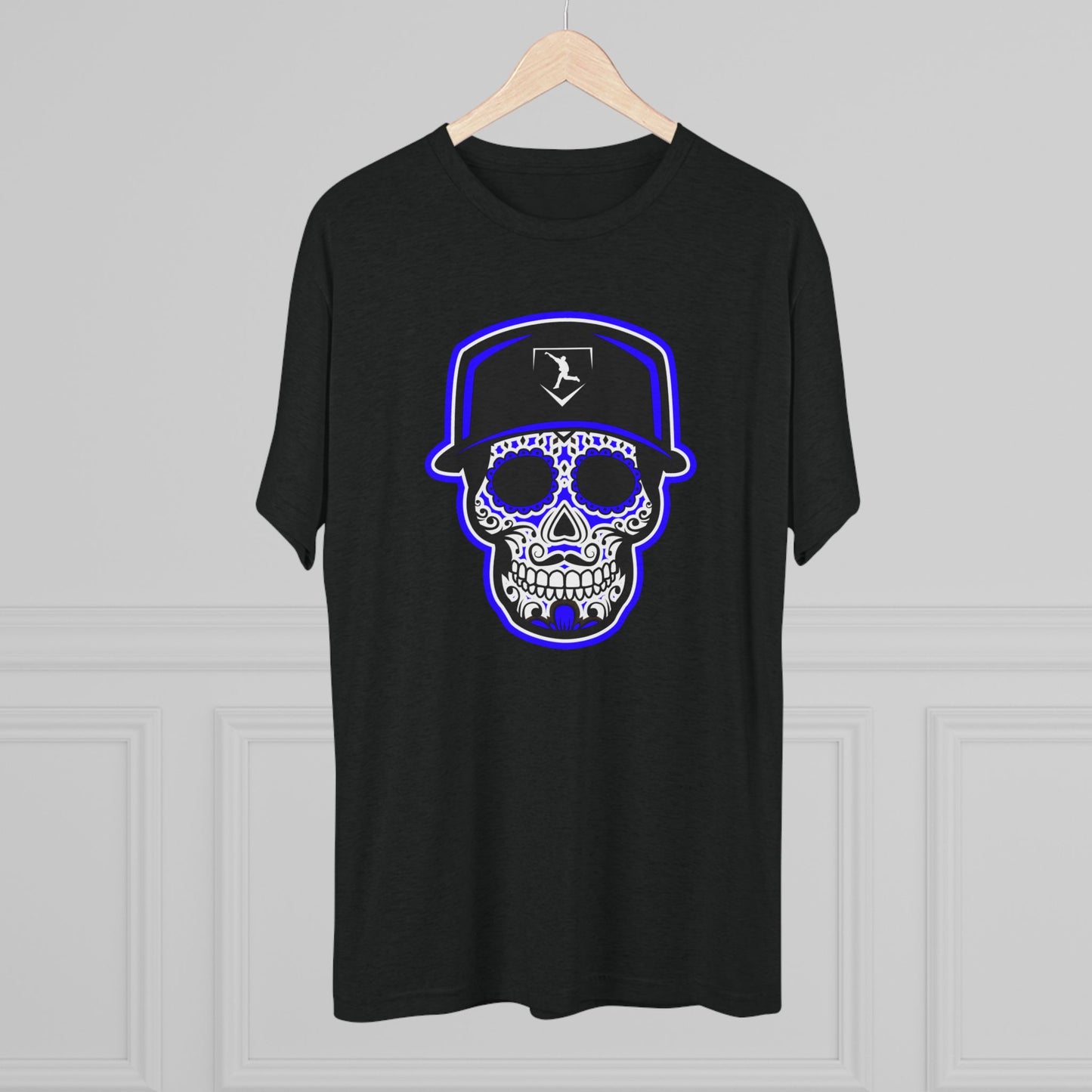 Day of the Dead | Black and Purple Skull Graphic Tee