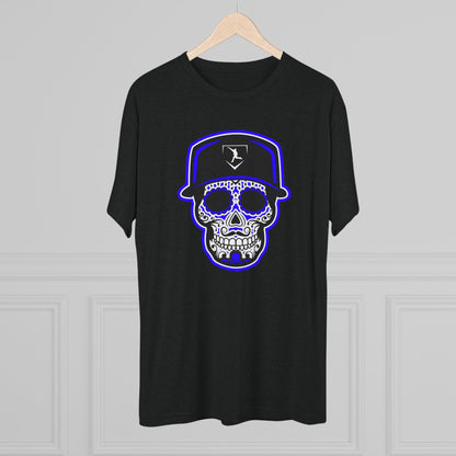 Day of the Dead | Black and Purple Skull Graphic Tee