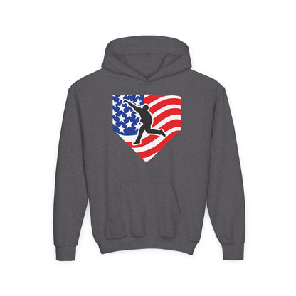 Youth | Logo American Flag Hoodie