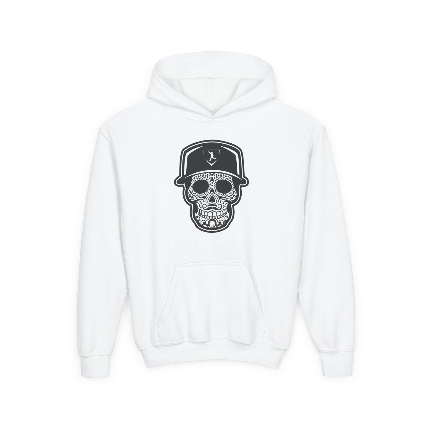 Youth | Day of the Dead | Black and White Skull Hoodie