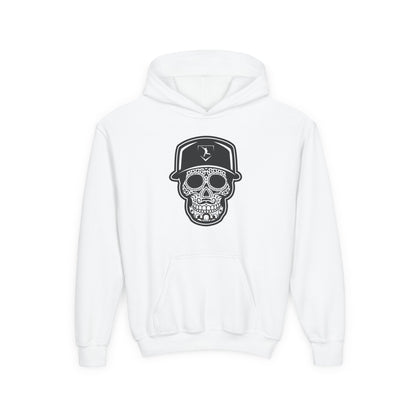 Youth | Day of the Dead | Black and White Skull Hoodie