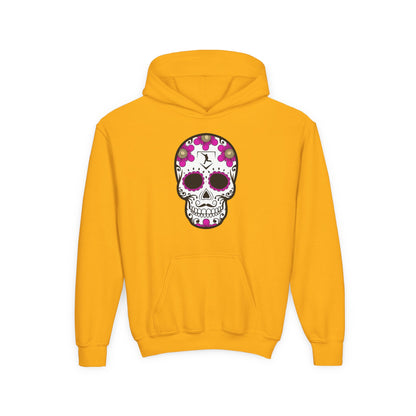 Youth | Day Of The Dead | Pink Flower Hoodie