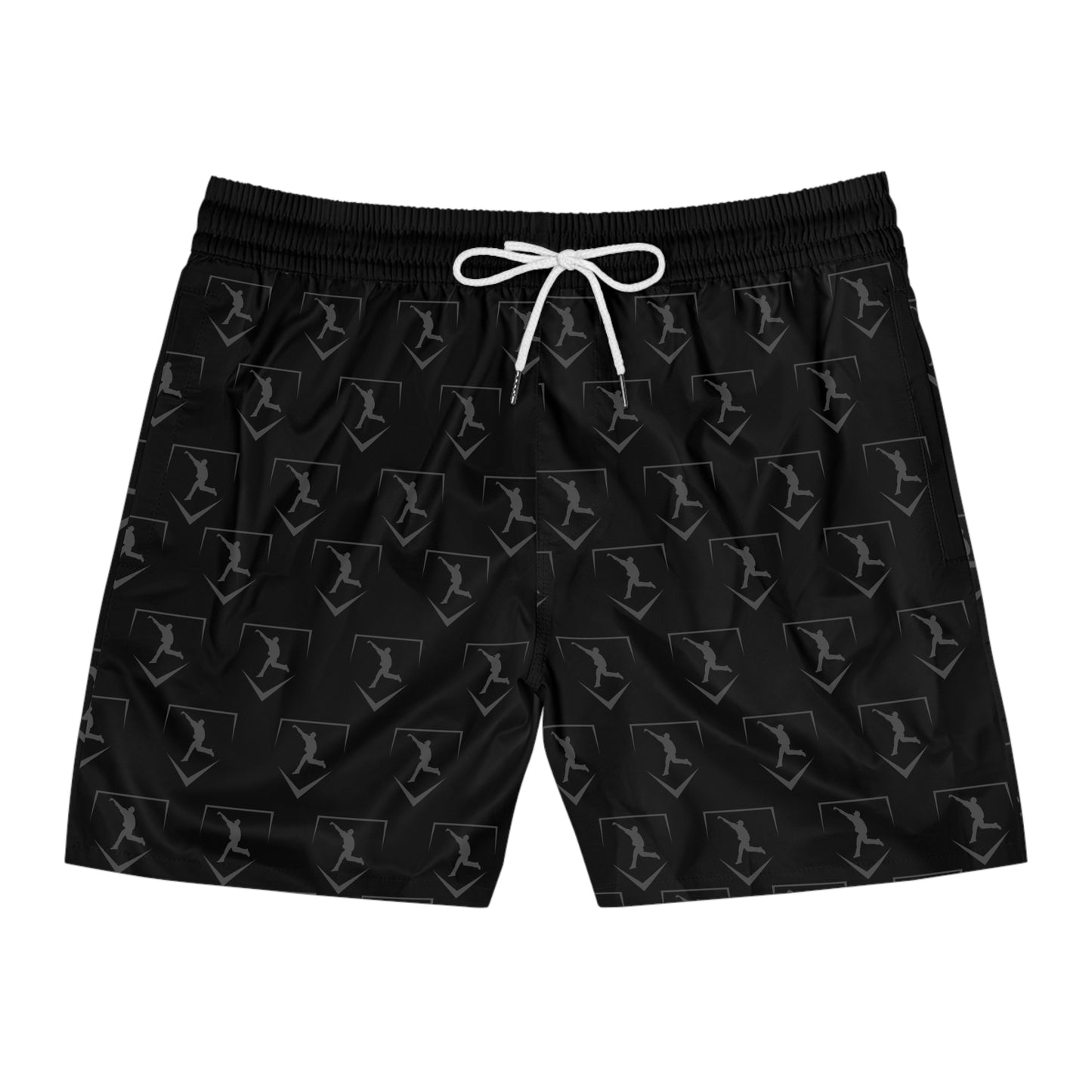 Men's Mid-Length Training Shorts | Pattern Logo Gray