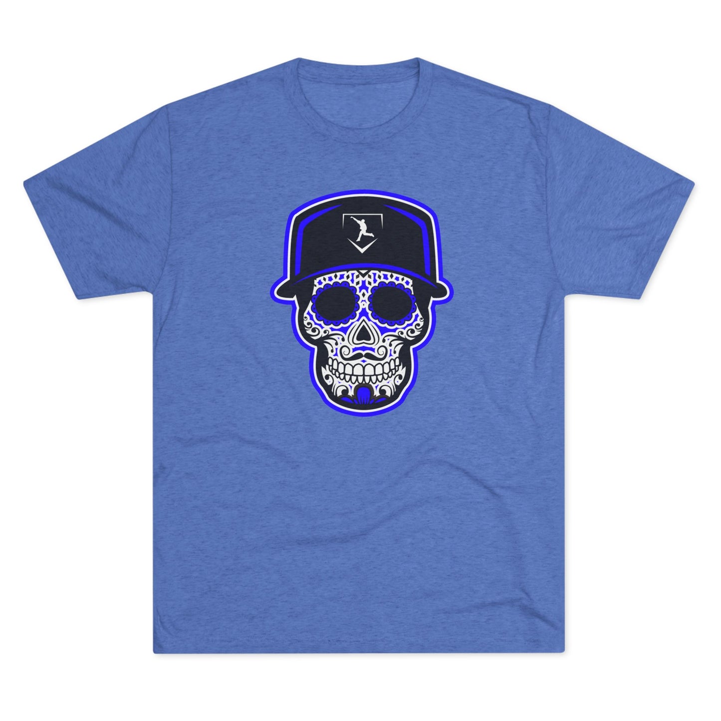 Day of the Dead | Black and Purple Skull Graphic Tee