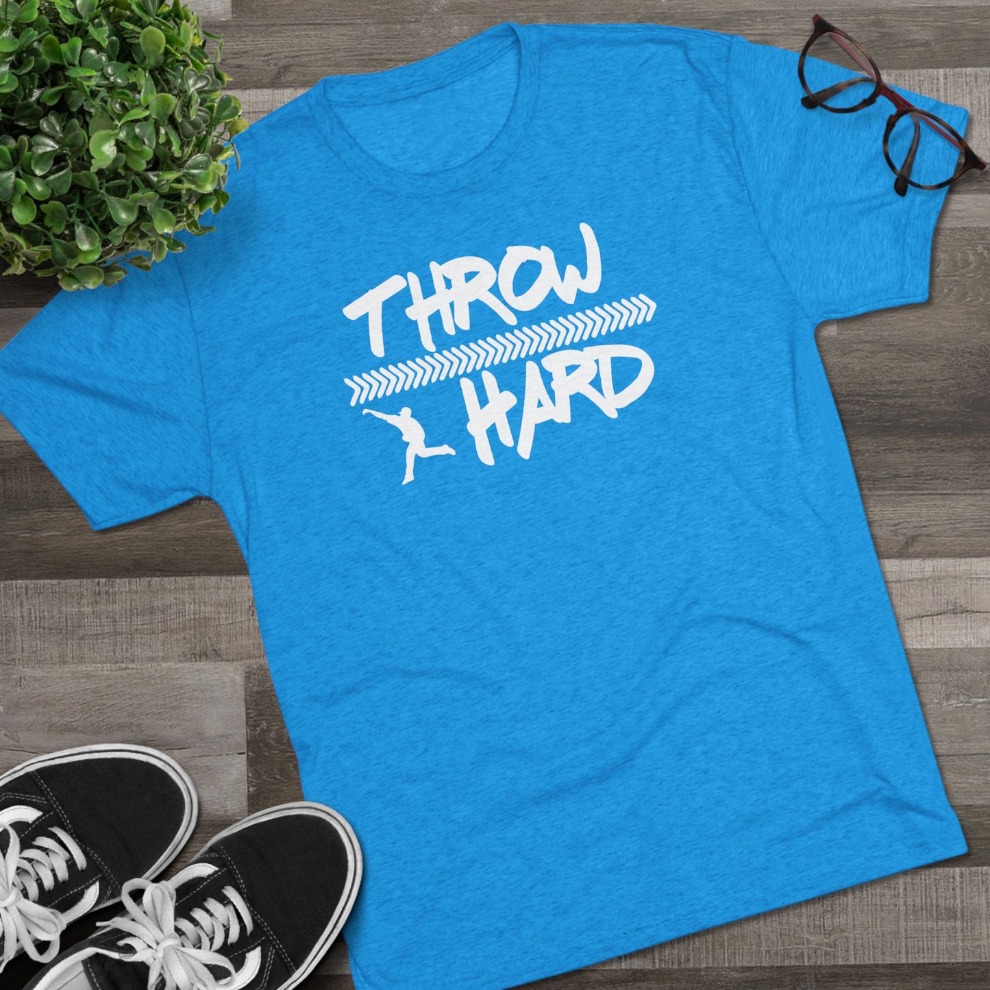 Throw Hard Graphic Tee - White Lettering