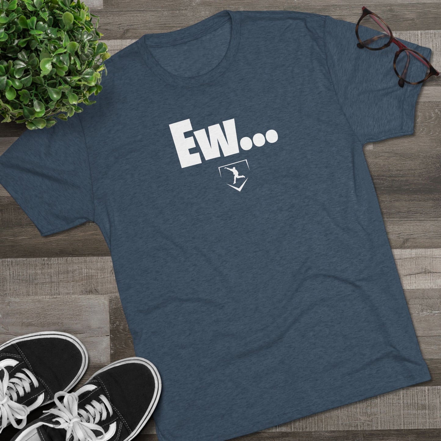 Ew Graphic Tee - White Lettering