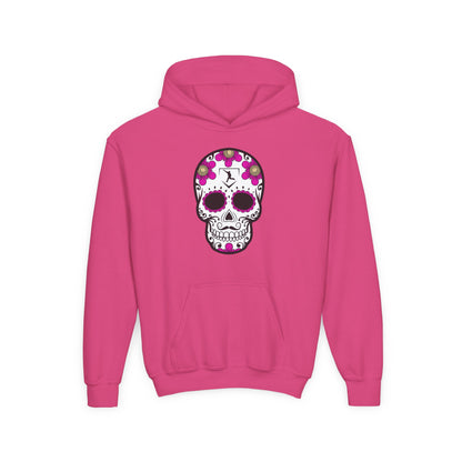 Youth | Day Of The Dead | Pink Flower Hoodie