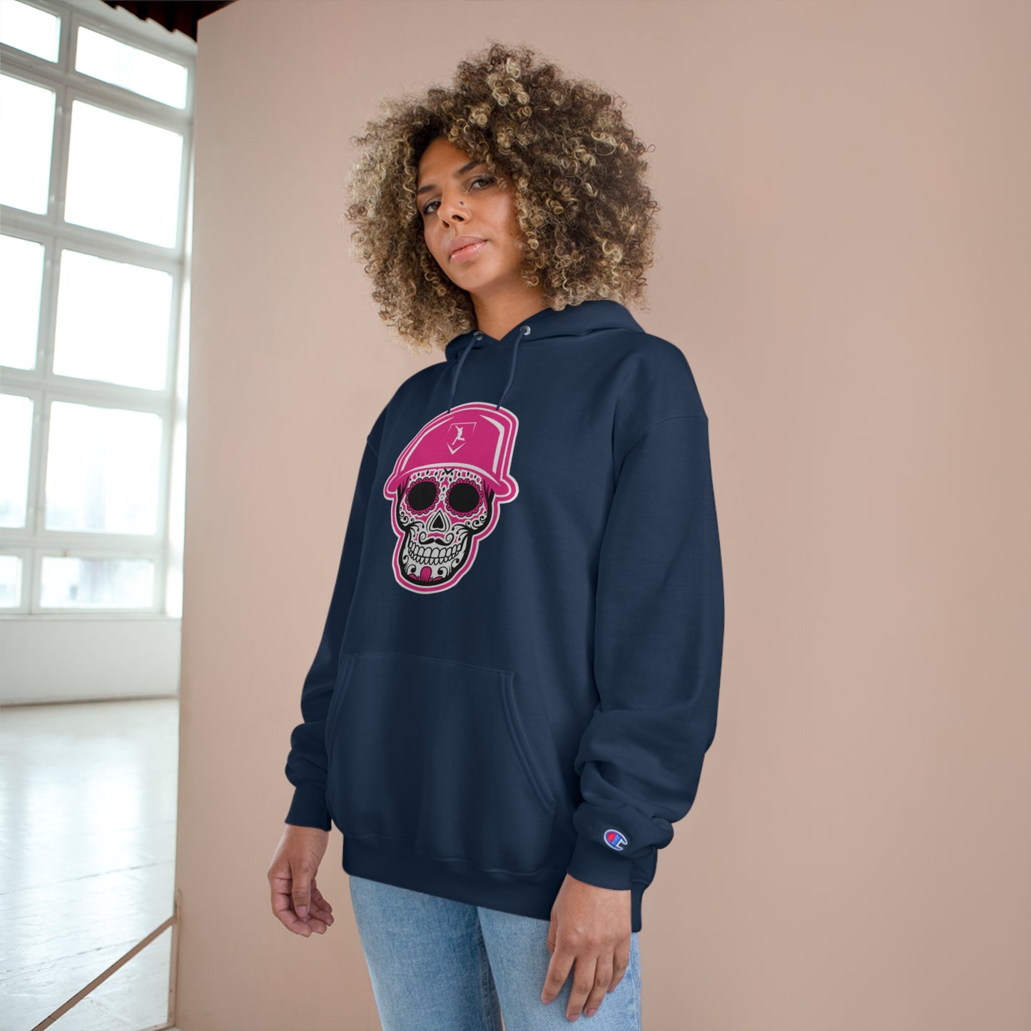 Day of the Dead | Pink Skull Hoodie