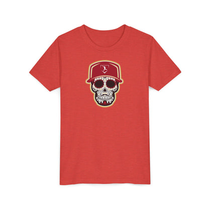 Youth | Day of the Dead | Red and Yellow Skull Graphic Tee