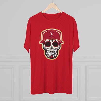 Day of the Dead | Red and Gold Skull Graphic Tee