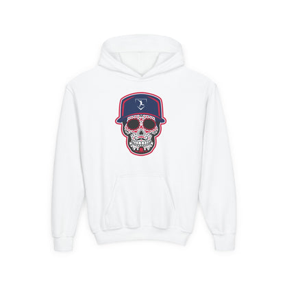 Youth | Day of the Dead | Navy and Red Skull Hoodie