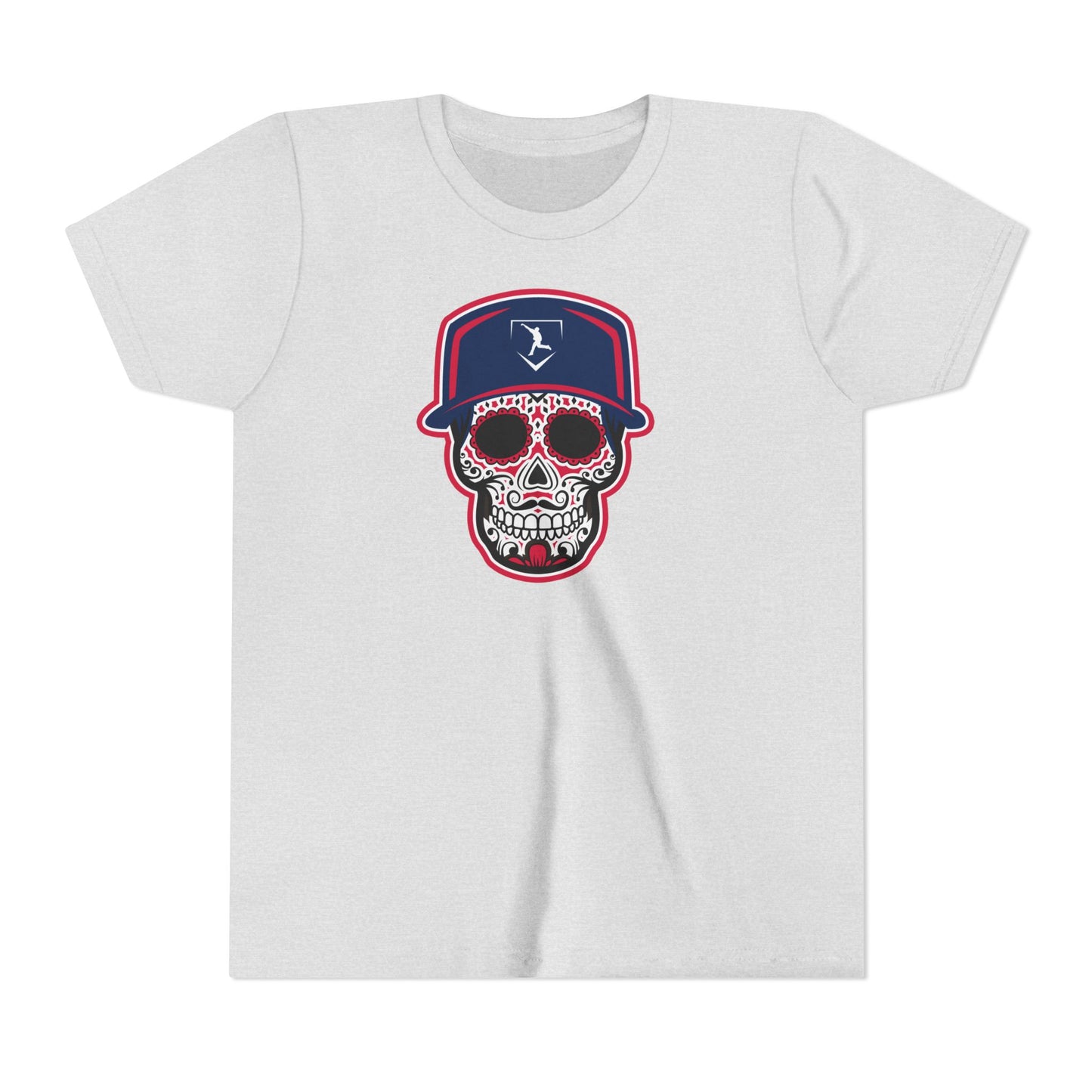 Youth | Day of the Dead | Navy and Red Skull Graphic Tee