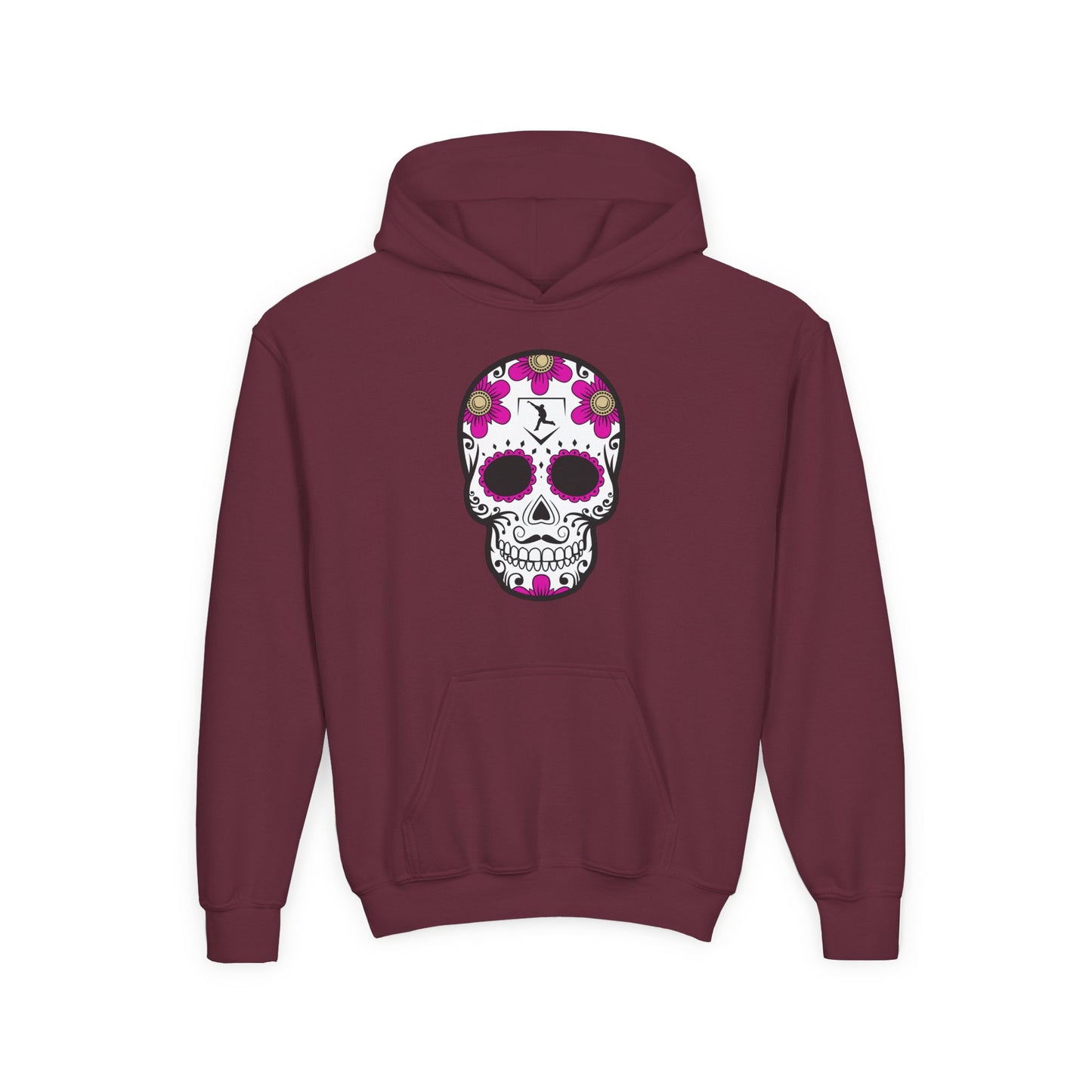 Youth | Day Of The Dead | Pink Flower Hoodie