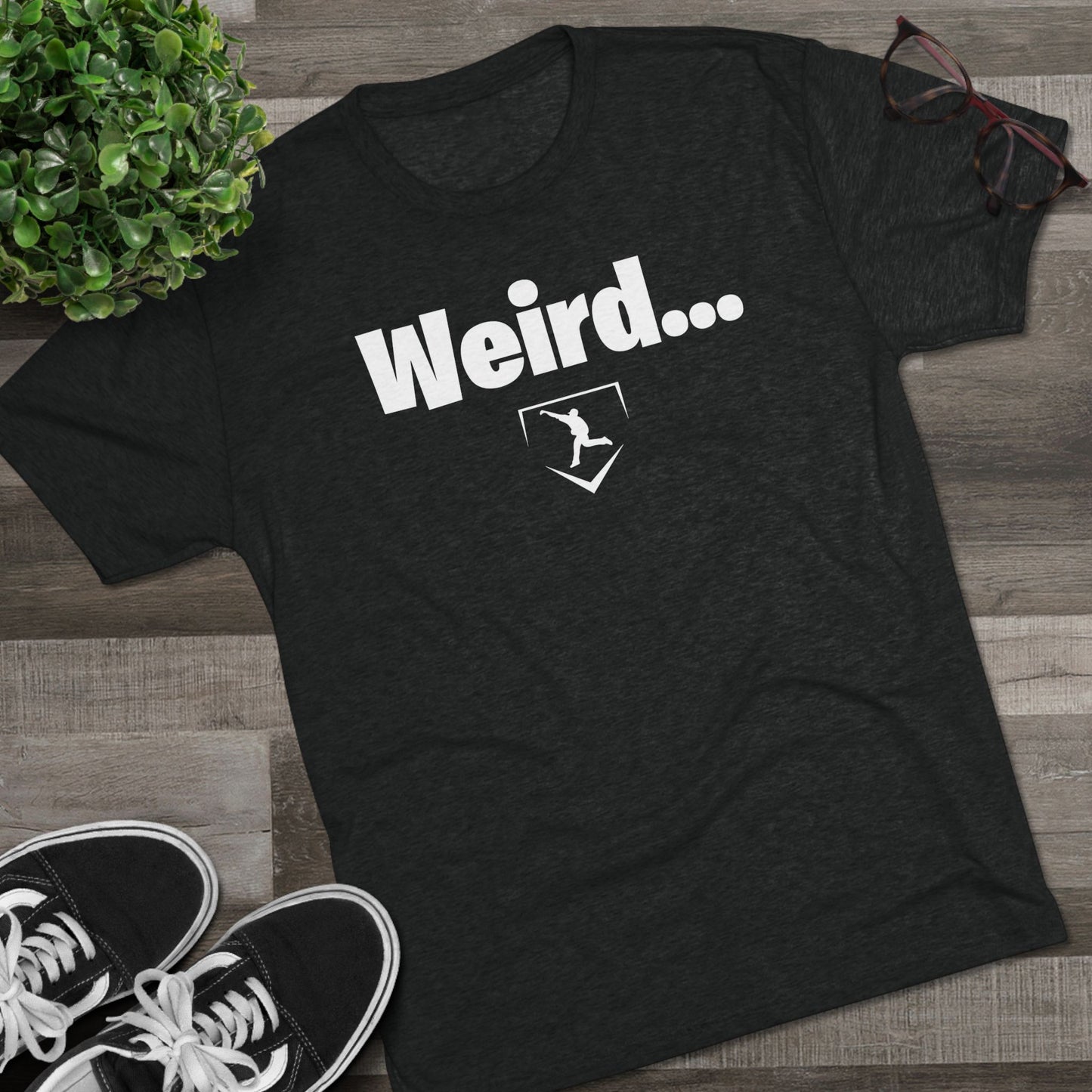 Weird Graphic Tee - White Lettering