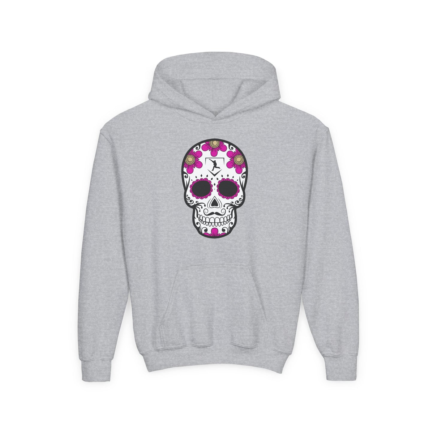 Youth | Day Of The Dead | Pink Flower Hoodie