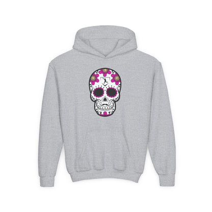 Youth | Day Of The Dead | Pink Flower Hoodie