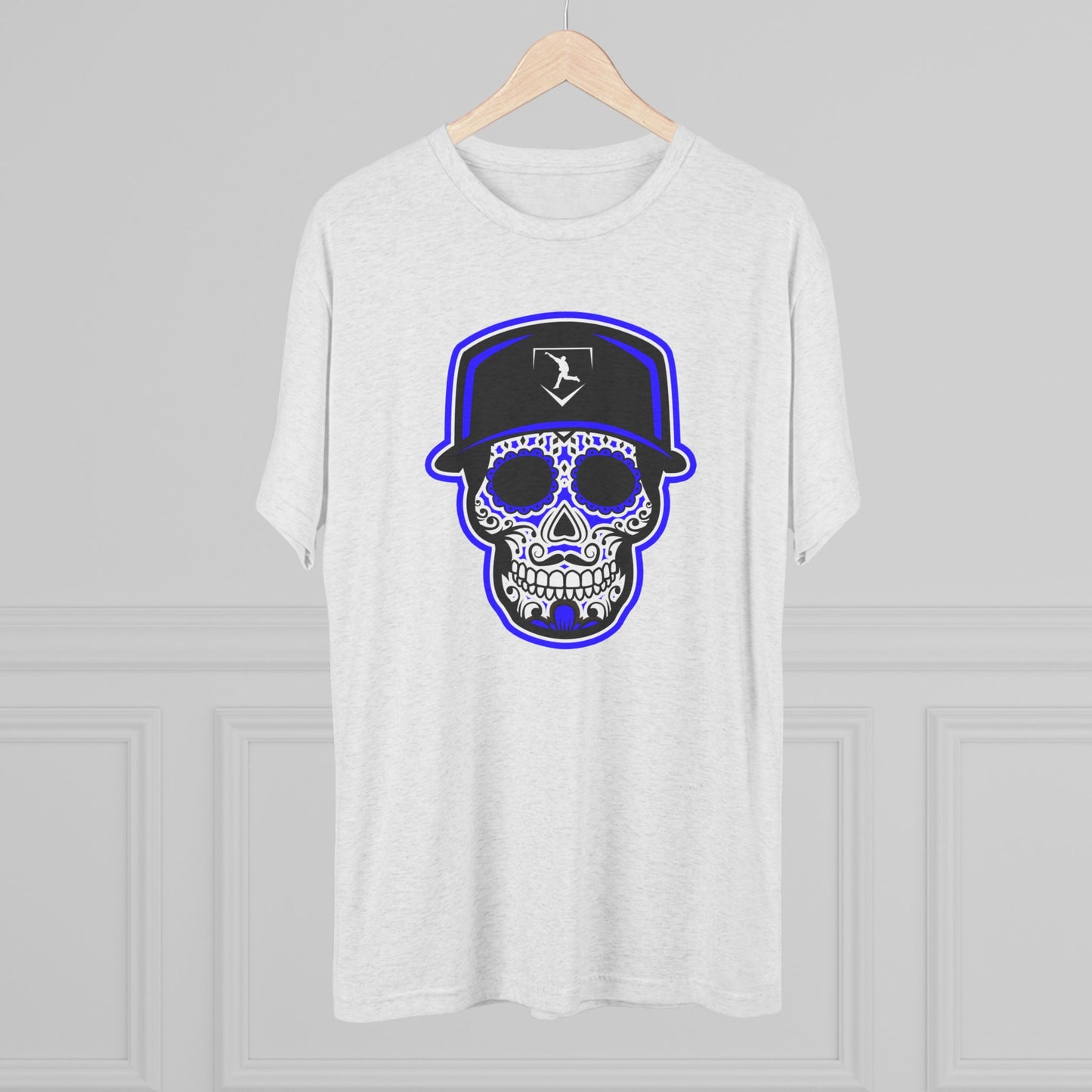 Day of the Dead | Black and Purple Skull Graphic Tee